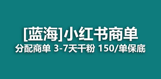 2023蓝海项目，小红书商单，快速千粉，长期稳定，最强蓝海没有之一(小蓝海市场)